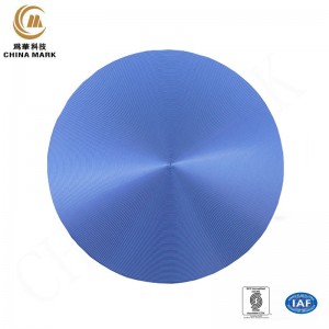 Anodized aluminum nameplates,OEM blue anodized sign white CD texture badge custom logo tag | WEIHUA