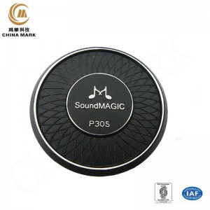 Custom metal logo,Stamping nameplate black anodized sign diamond cutting logo print | WEIHUA