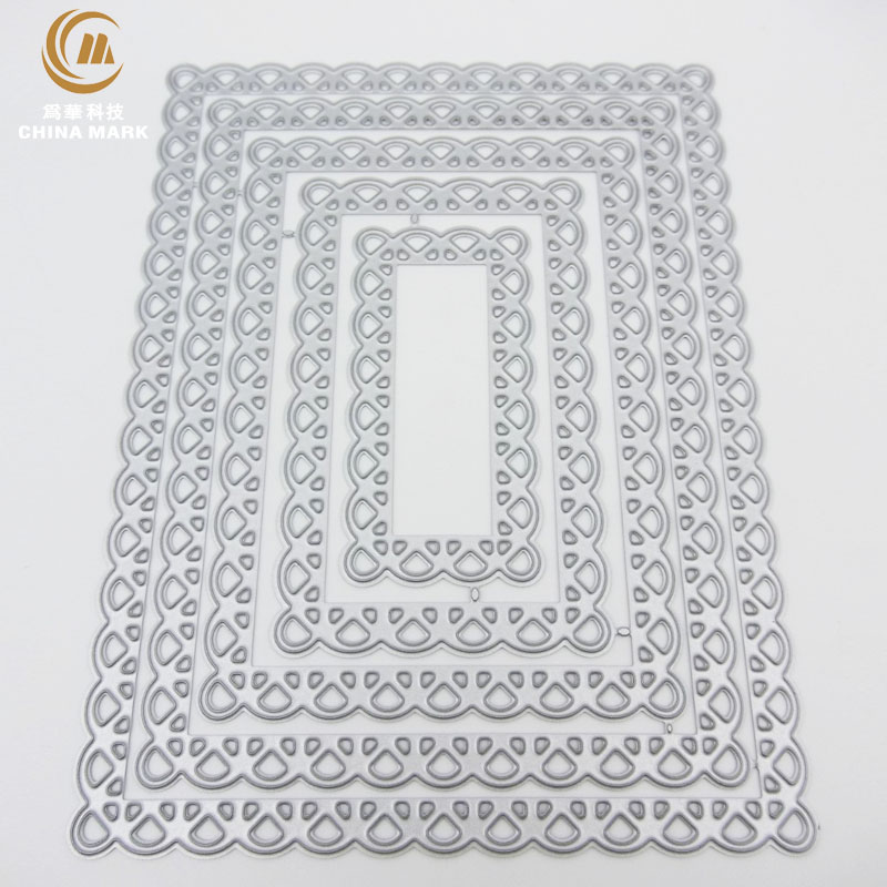 DIY knife mold Scrapbook metal etching square lace carbon steel knife mold