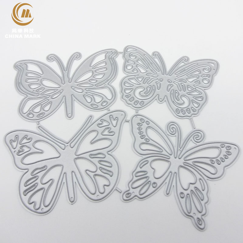 DIY unbranded craft dies from china, Scrapbook etching four butterflies cross-border explosive carbon steel die cut