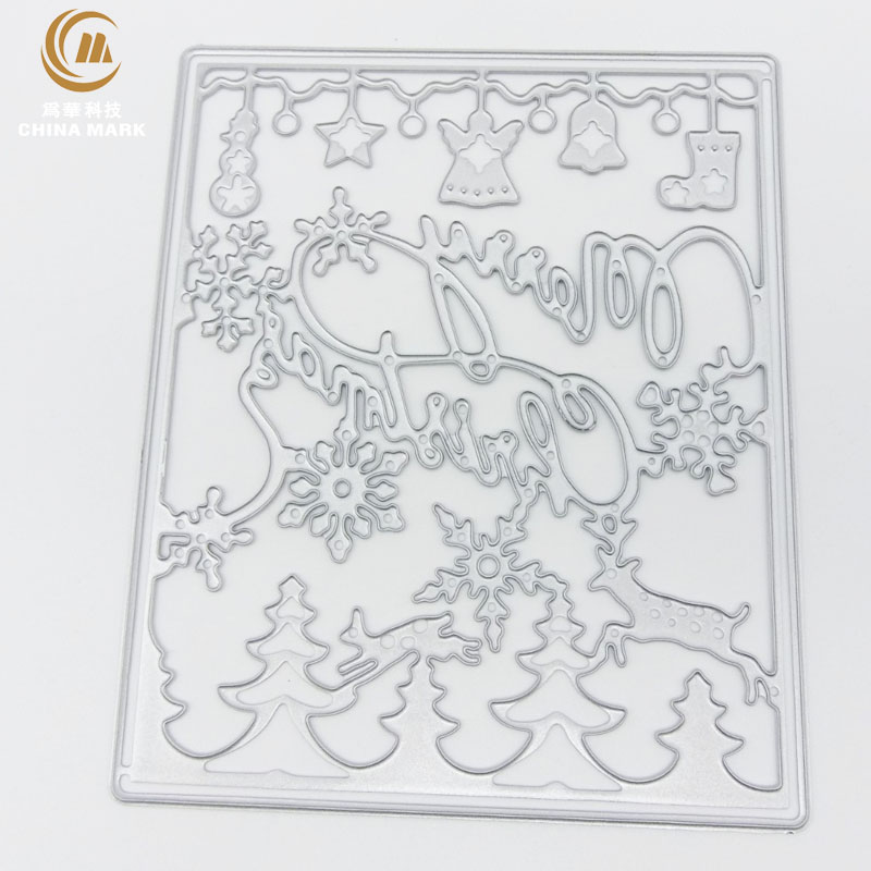 DIY unbranded metal cutting dies, scrapbook etching christmas number letter embossed carbon steel die cut